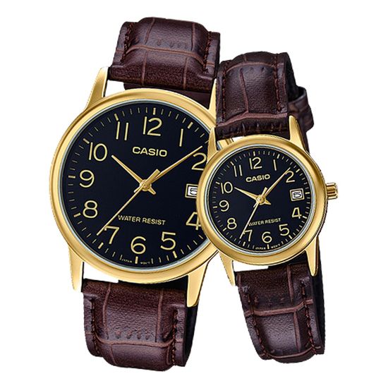Парные часы Casio Standard: MTP-V002GL-1B и LTP-V002GL-1B