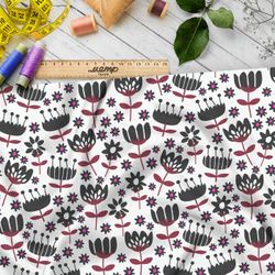 Ткань премиум Оксфорд 600D сказочные растения