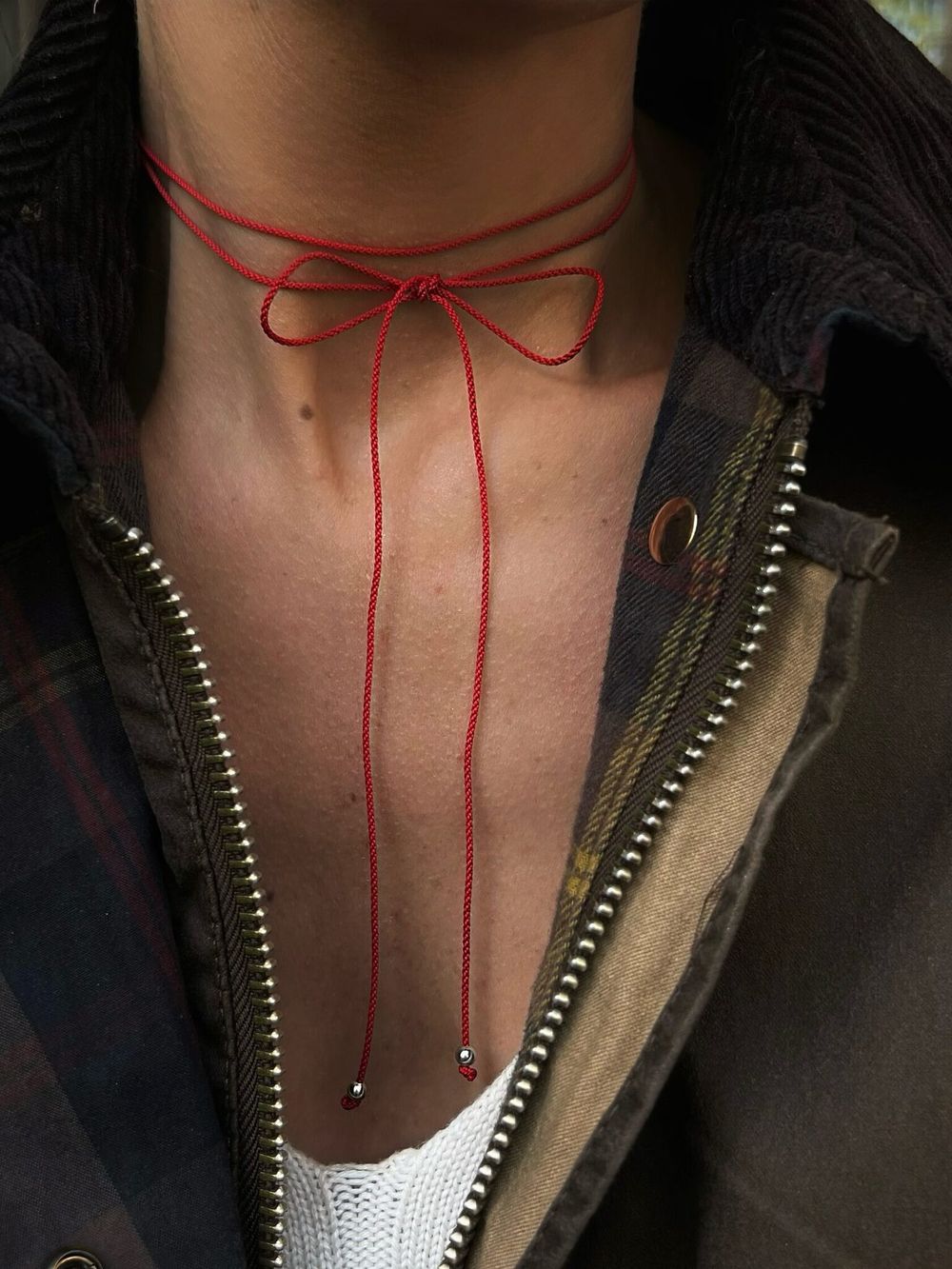Плетенный шнурок Red