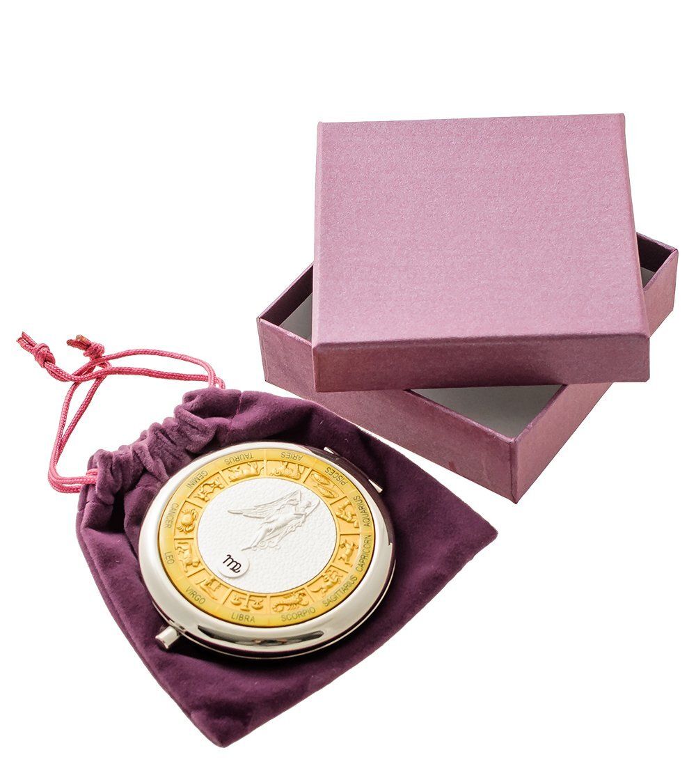 WIN- 02- 6 Зеркало серебр. «Знак Зодиака - Дева»