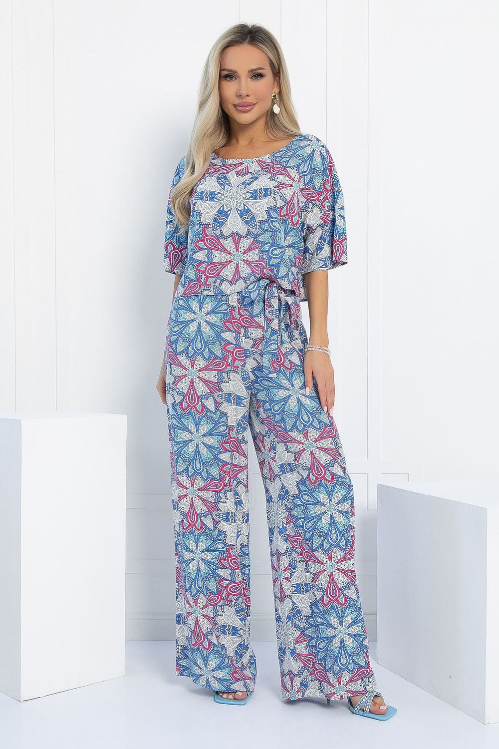 Костюм Летняя прогулка (голубой) К12967-8М LT Collection