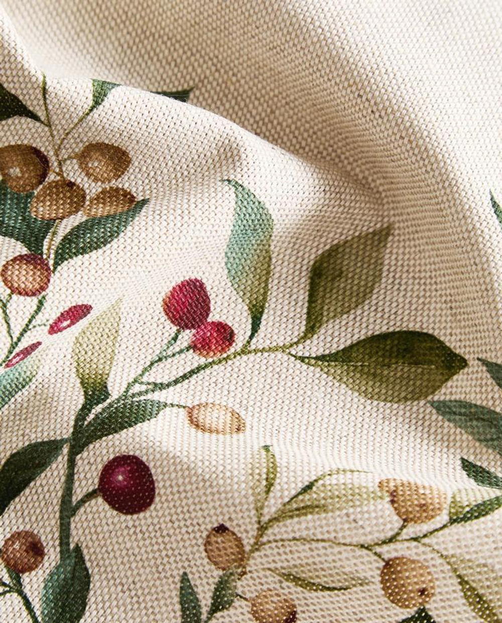 ZARA HOME КУХОННЫЕ ПОЛОТЕНЦА С РОЖДЕСТВЕНСКИМ ПРИНТОМ (НАБОР ИЗ 2 ШТ.), ЭКРЮ