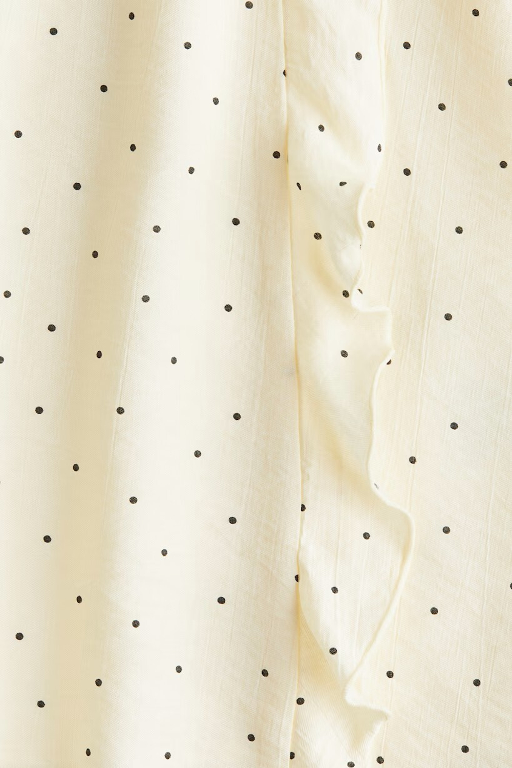 H&M Платье с оборками, светло-желтый