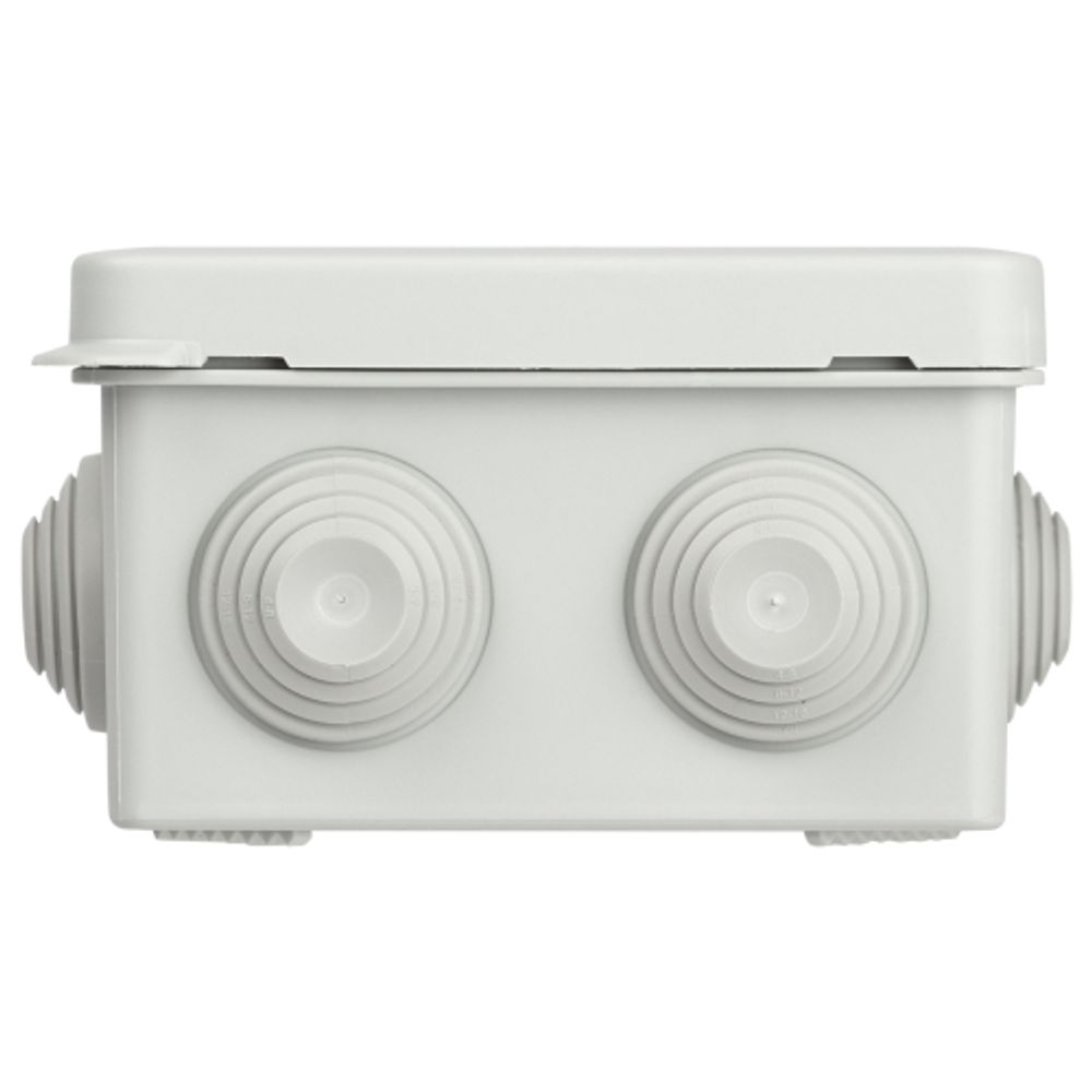 Распаячная коробка ЭРА KOR-80-80-50-7gv-MP серая 80х80х50мм с гермовводами 7 входов прямой монтаж IP55