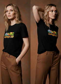 Футболка - Горы, яблоки, адыгейский сыр!