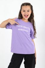 Фуфайка (футболка) для девочки Кэш-1 Виотекс ЛИЛОВЫЙ