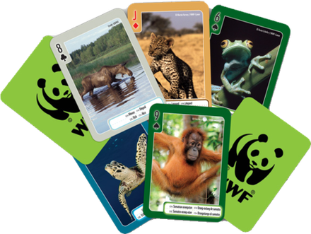 Игральные карты 54 штуки WWF "Исчезающие виды" WWF009