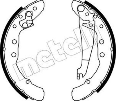 METELLI - 530009-MEE - Brake Shoe Set