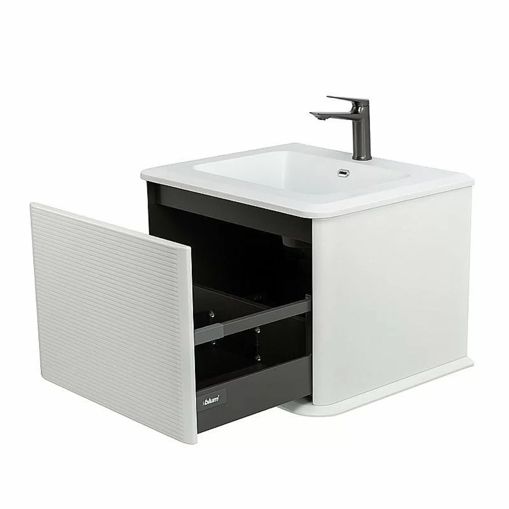 Тумба с раковиной Cezares IDRA 64 55798+50352 Bianco opaco
