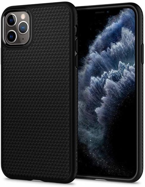 Чехол Spigen Liquid Air (ACS01617) для iPhone 11 Pro Max (Matte Black)