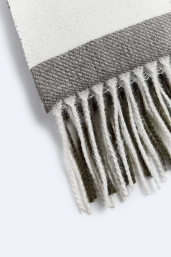 ZARA ШАРФ В КЛЕТКУ, РАЗНОЦВЕТНЫЙ