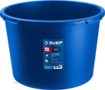 ЗУБР 90 л, первичный высокопрочный пластик, Усиленный круглый строительный таз, МАСТЕР (06094-90)