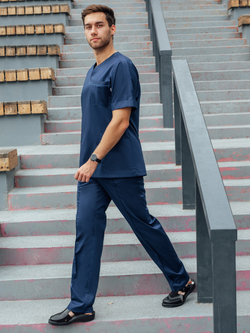 Костюм медицинский мужской | Бл-510 а+Б-108 клеон лайт