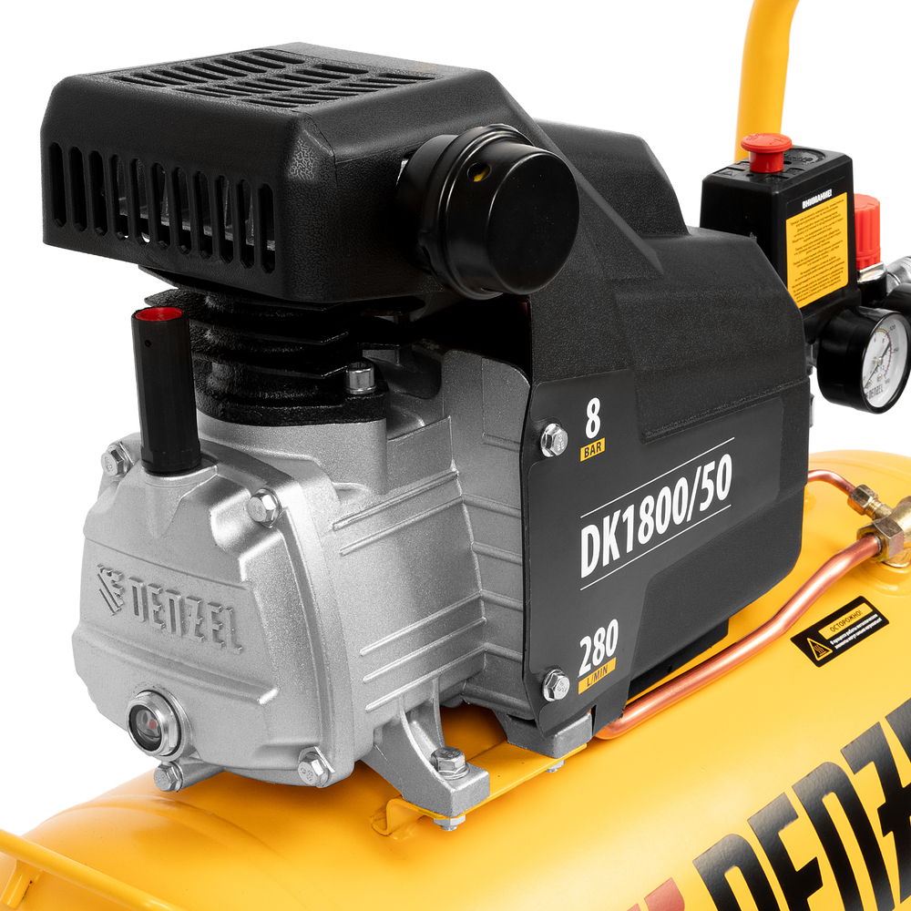 Компрессор воздушный DK1800/50,Х-PRO 1,8 кВт, 280л/мин, 50л// Denzel