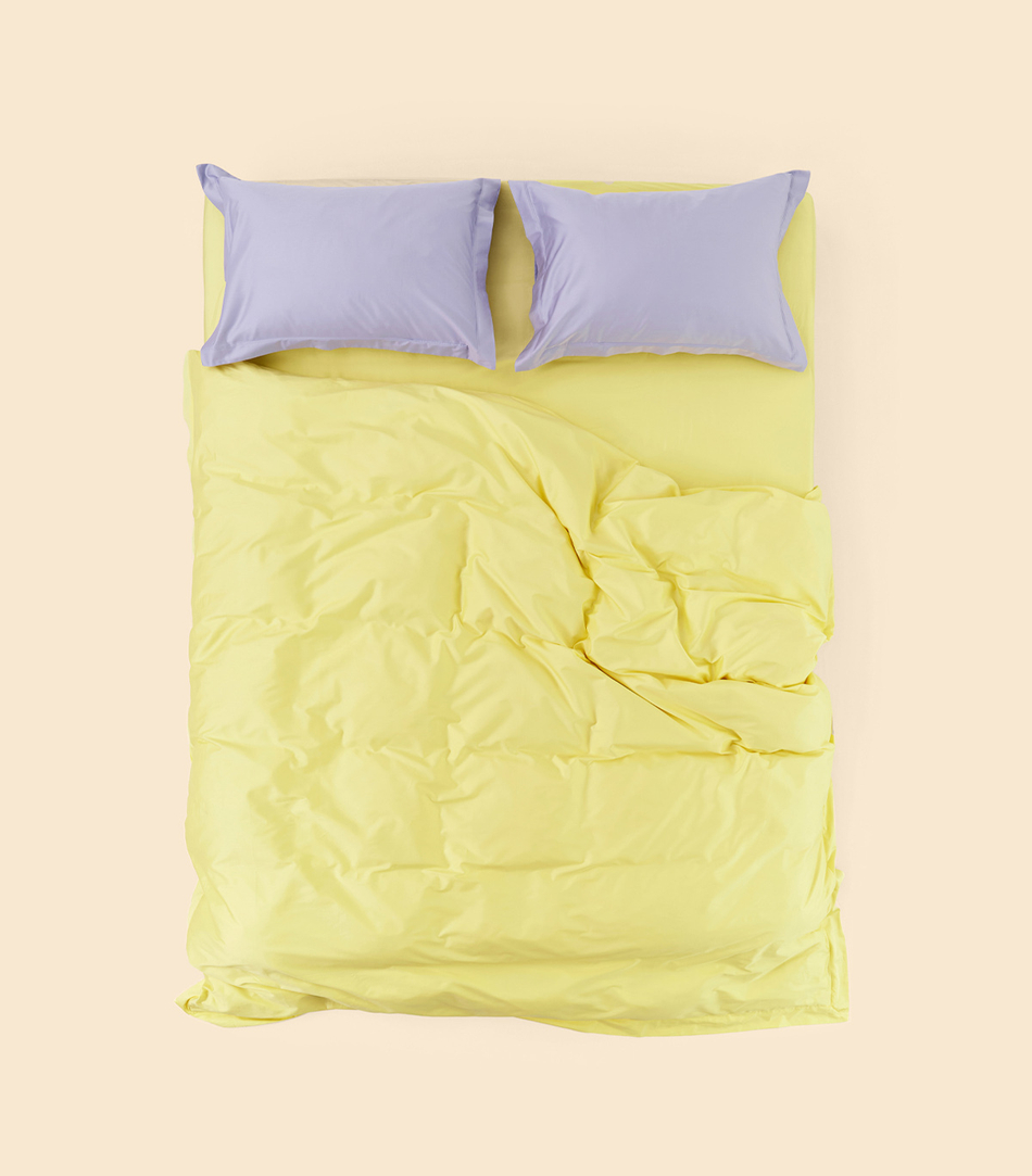 Простыня - Pastel Yellow - 240х260 (без резинки)