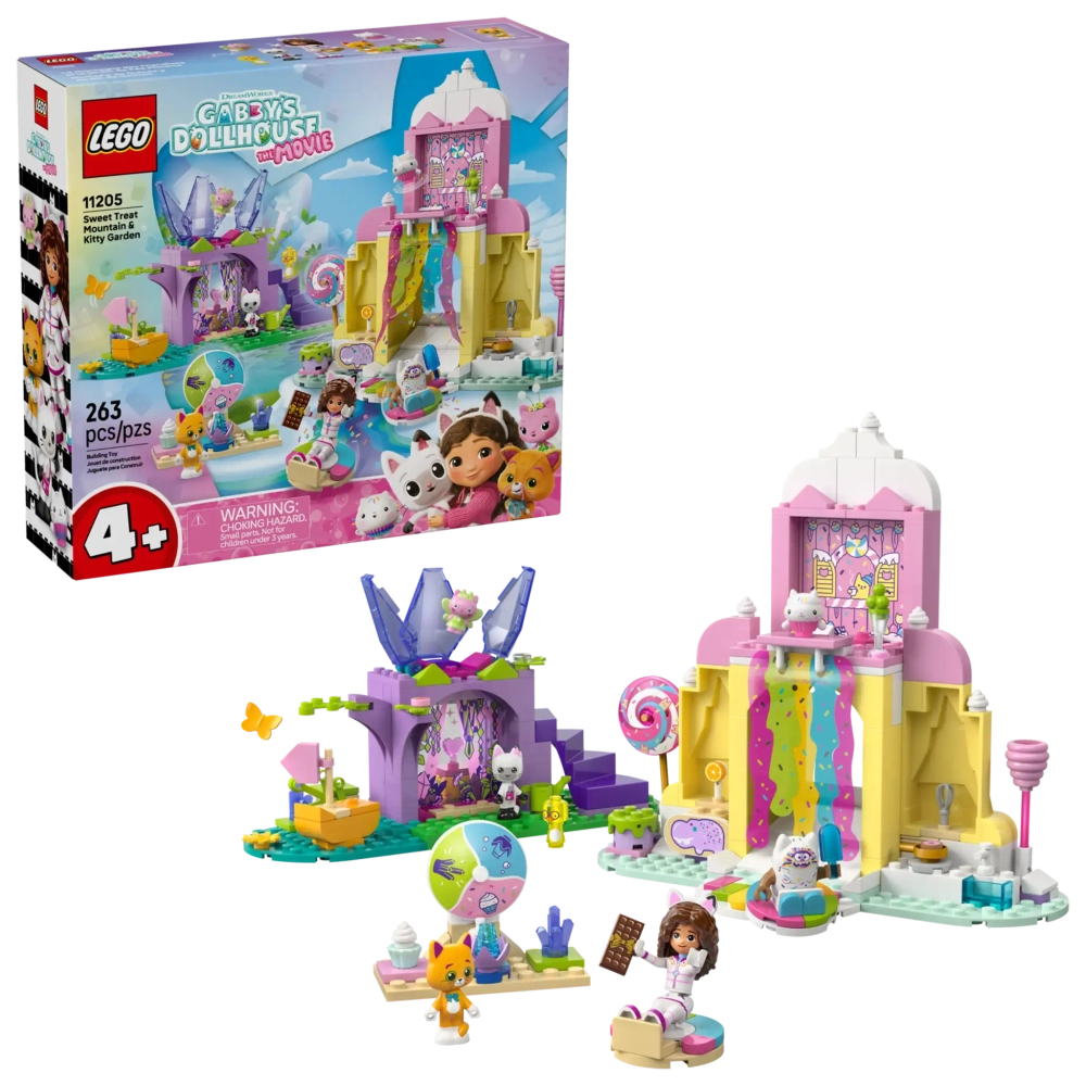 Конструктор LEGO Gabby's Dollhouse 11205 Гора сладостей и Кошачий сад