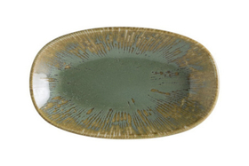 Блюдо овальное 240*140 мм. Снэл Зеленый чай