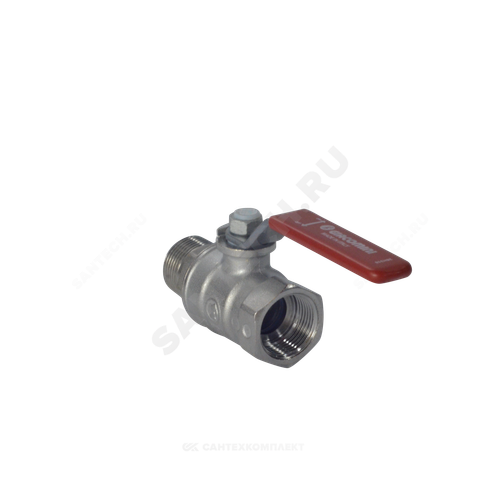 Кран шаровой латунь хром R254DL Ду 25 Ру35 ВР/НР рычаг Giacomini R254LX005