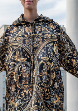 Худи "Негроли", по мотивам чеканных доспехов 16-го века мастера оружейного дела миланца Филиппо Негроли