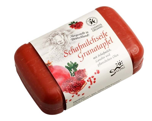 Мыло из овечьего молока Saling с гранатом