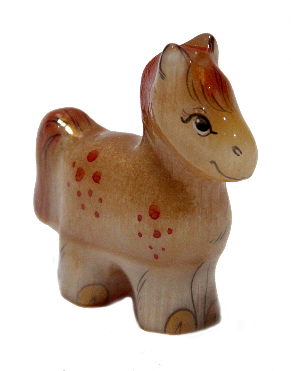 Фигурка из селенита " Лошадка" 8-8.5-2.5см