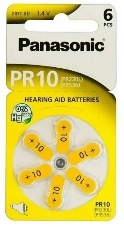 Элемент питания PANASONIC ZA 230H BL6 (для слуховых аппаратов) (6/60)