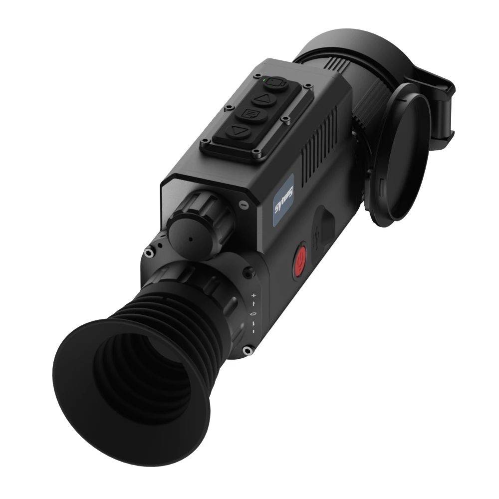 Тепловизионный прицел Sytong MM06-50LRF 640x512 — вид сбоку, окуляр