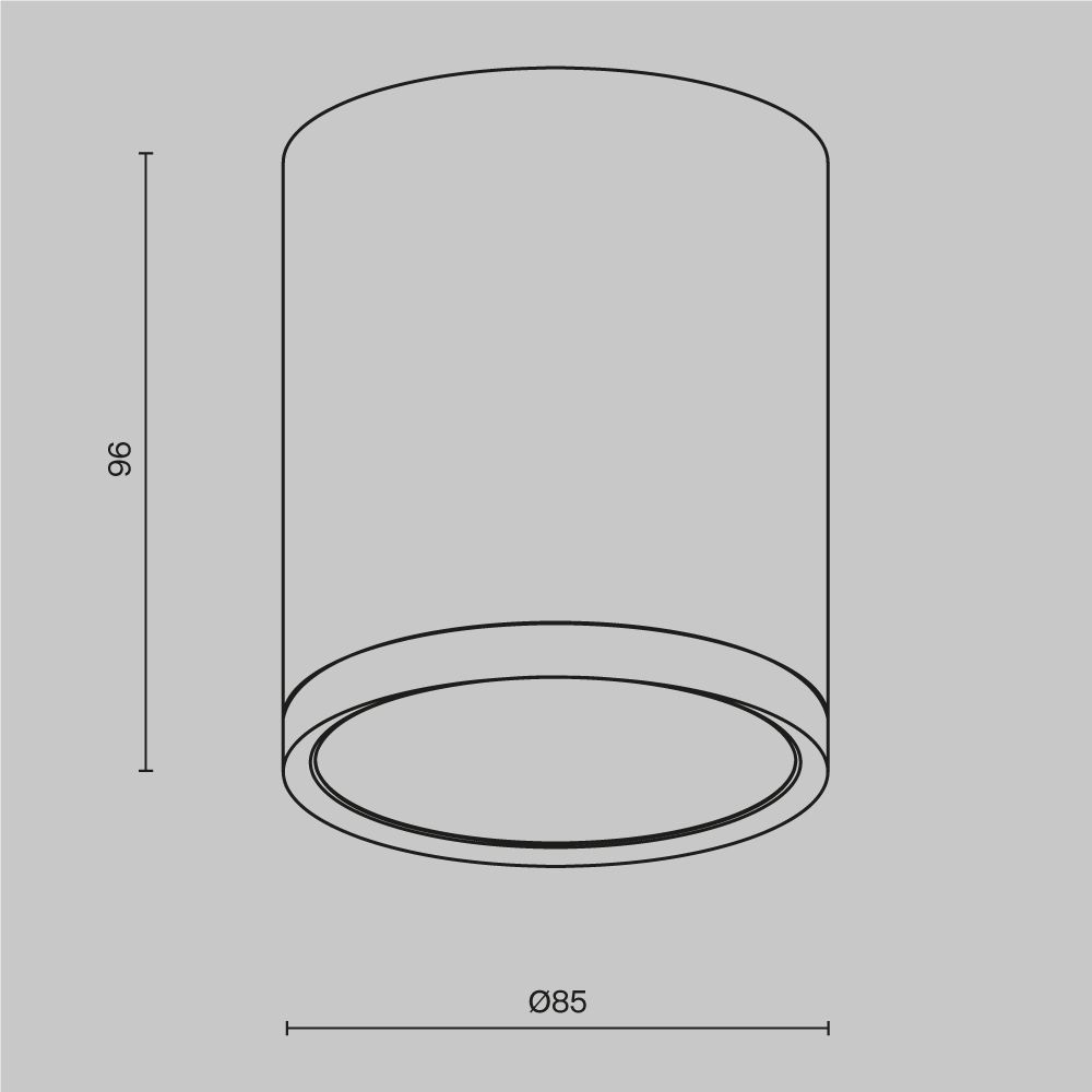 Светильник потолочный Maytoni Hoop C086CM-GX53-MRD-B