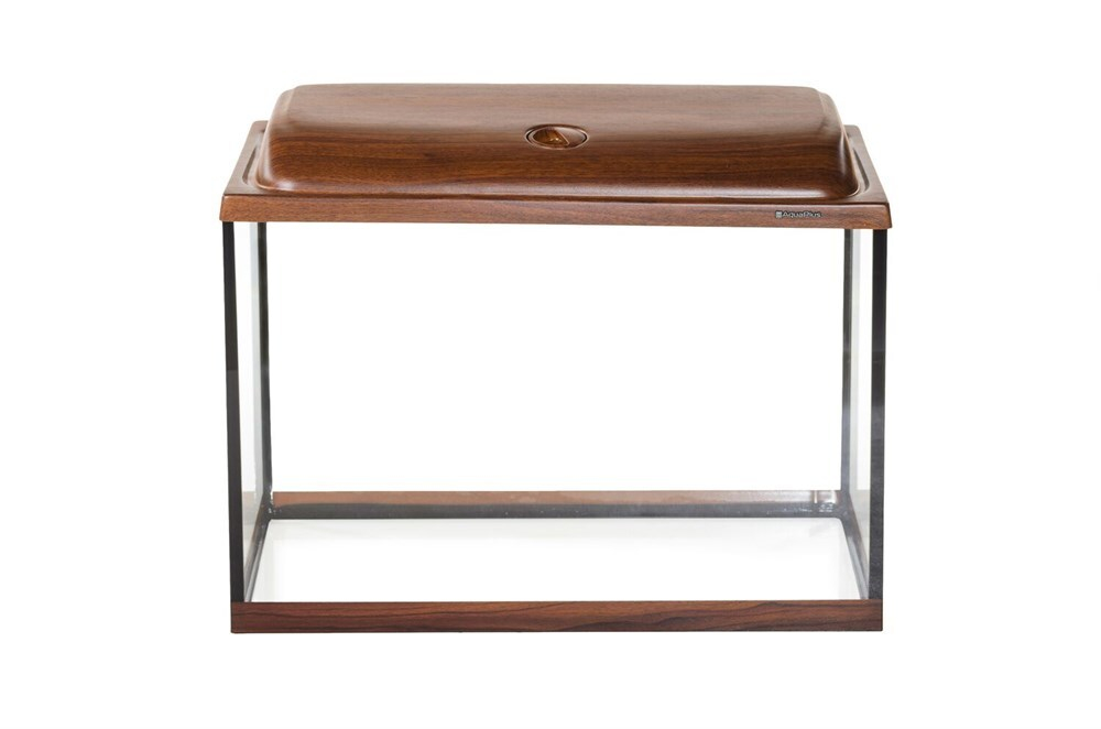 АК Аквариум 72л прямой Орех LED (60*30*40)+Крышка, лампа LEDDY TUBE Retro Fit Sunny 1*10Вт, стекло 5