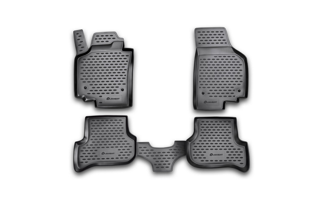 Коврики Standard, в салон SEAT Altea Freetrack 2007-2009, 4 шт. (полиуретан, чёрные) Element.NLC.44.06.210