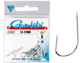 Крючки Gamakatsu LS-2110N HOOKS NICKEL разм. 08 25шт.