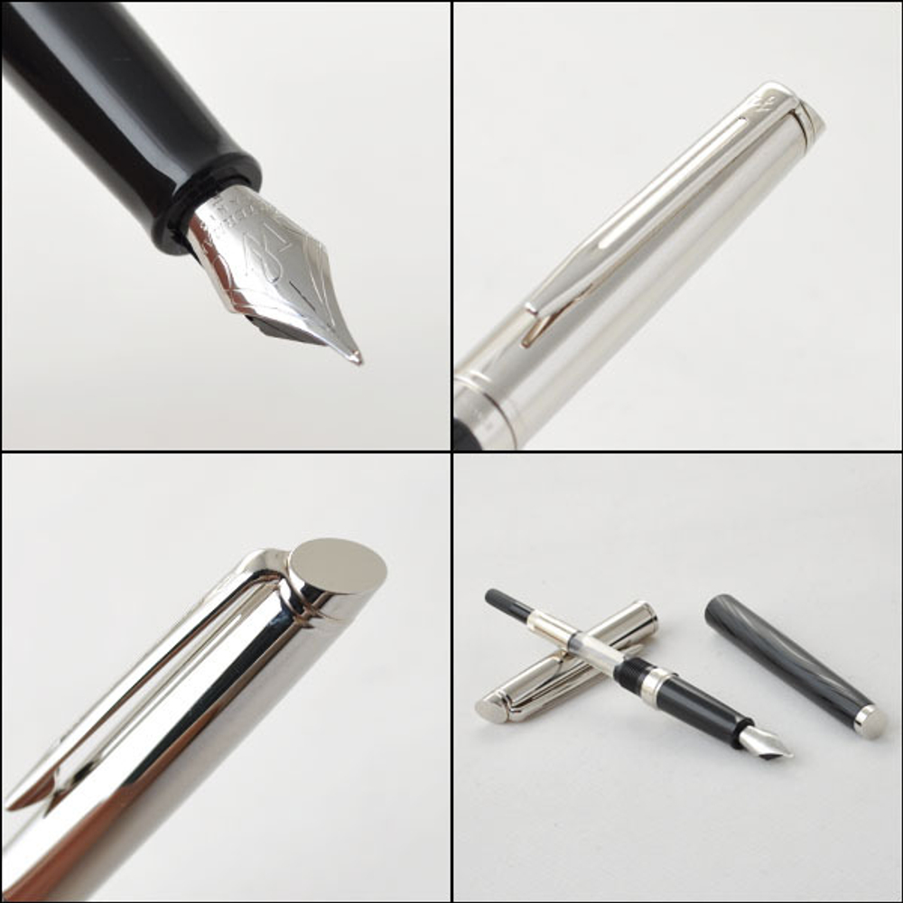 Перьевая ручка Waterman Hemisphere Deluxe, цвет: White CT, перо: F