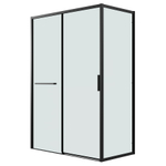 Душевое ограждение Grossman Style 100.K33.05.100.21.00-200.K33.05.100.21.00 (100х100х195) раздвижная,черный матовый,стекло прозрачное,2 места