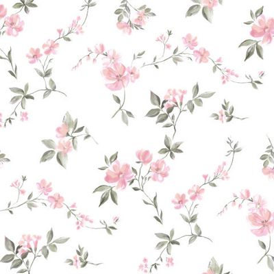 Нежные цветочки на белом