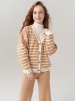 Кардиган для девочки в школу AT1010 сахара