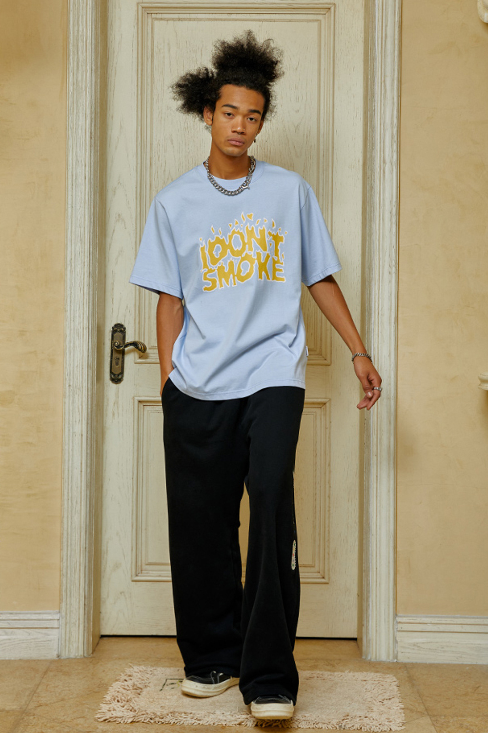 Футболка DONSMOKE "Flame Logo" Oversized Tee