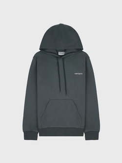 Худи Carhartt WIP Hooded Script Embroidery Dark Green