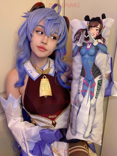 Мини дакимакура Дива из Овервотч арт. M0106, 60х20 см