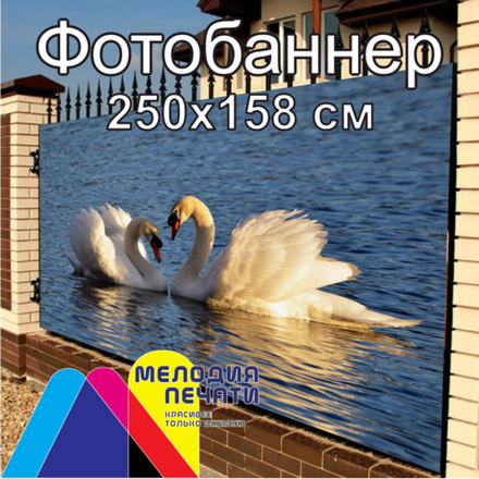 Фотобаннер 250х158 см для забора