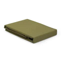 Простыня на резинке из премиального сатина светло-серого цвета из коллекции essential, 200х200х30 см