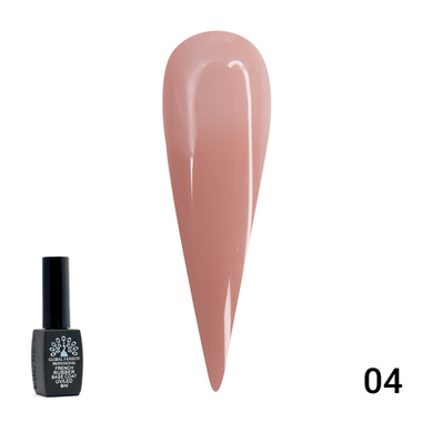 Каучуковая база для гель лака френч, Rubber Base Coat French, 8 мл., Global Fashion 04