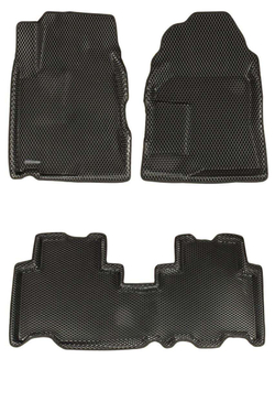 Коврики салона для CHEVROLET Captiva (2006-2016) / OPEL Antara (2007-2016) Euromat 3D EVA черные Арт EM3DEVA-001503