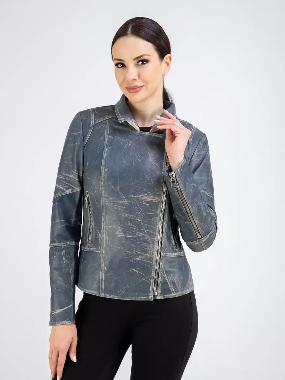 Куртка кожаная натуральная косуха