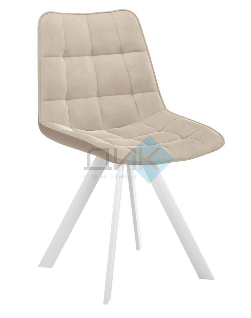 Стул DikLine 229 поворотный опоры белые