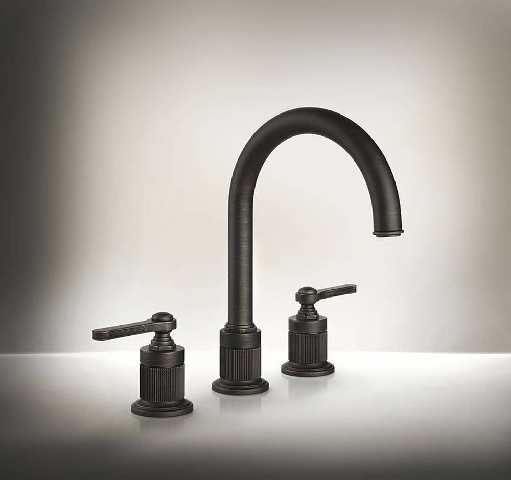 Gessi Venti20 Смеситель для раковины на 3 отверстия, высота излива 168 мм., в комплекте с донным клапаном