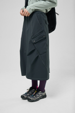 Юбка Nothomme Blue Raised-Knit Slant-Pocket Work Skirt "Navy Blue"