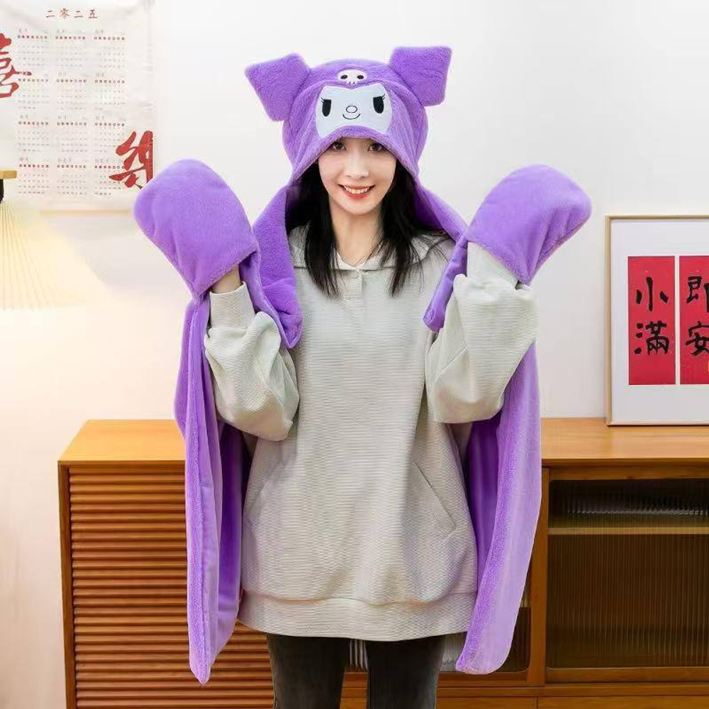 Полотенце-трансформер с капюшоном в виде персонажей мультиков