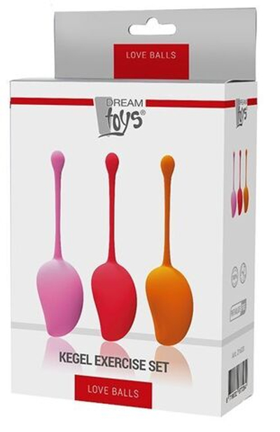 Набор из 3 вагинальных шариков KEGEL EXERCISE SET (Цвет: разноцветный)