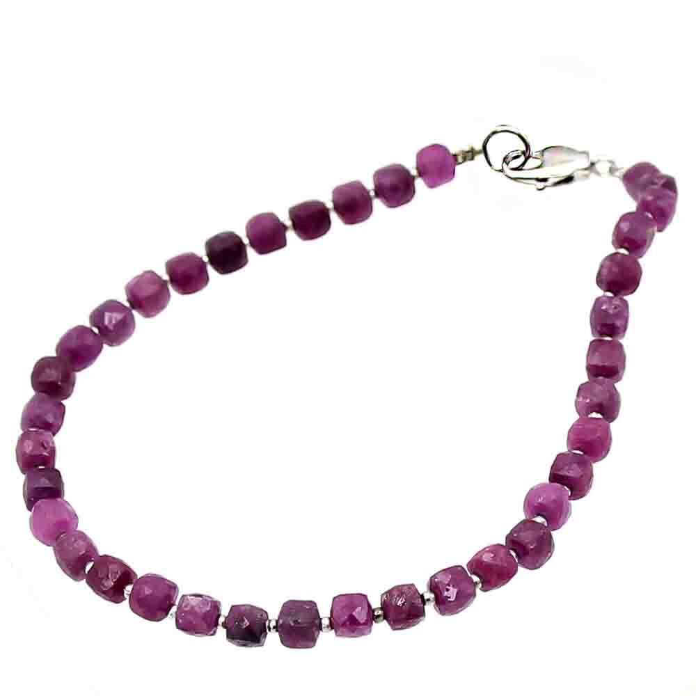 Браслет "Кубики" рубин