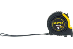 Рулетка Stayer MASTER 3м / 16мм в ударостойком обрезиненном корпусе 34025-03_z01